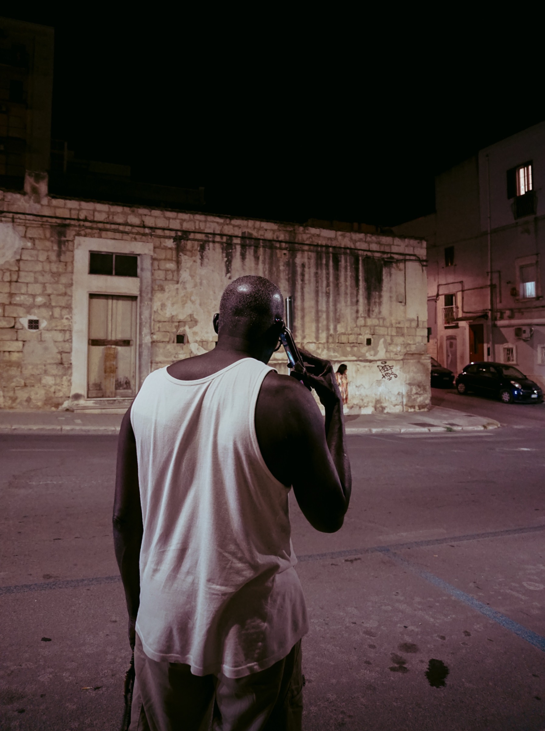 manfredonia, at night